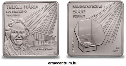 2025. évi Telkes Mária színesfém emlékérme, BU 